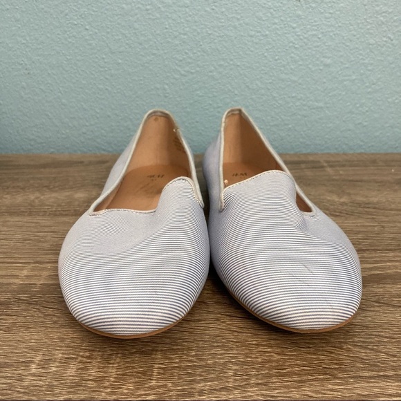 H&M Striped Flats - Blue/white - 9.5 - Picture 2 of 7